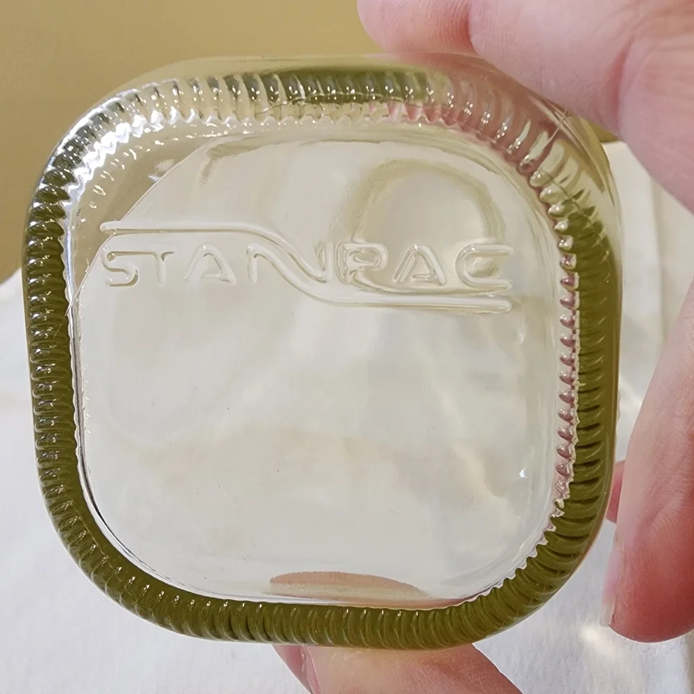 New Stanpac Clear Glass Liquid Milk Jar Container Decanter 16 ounces